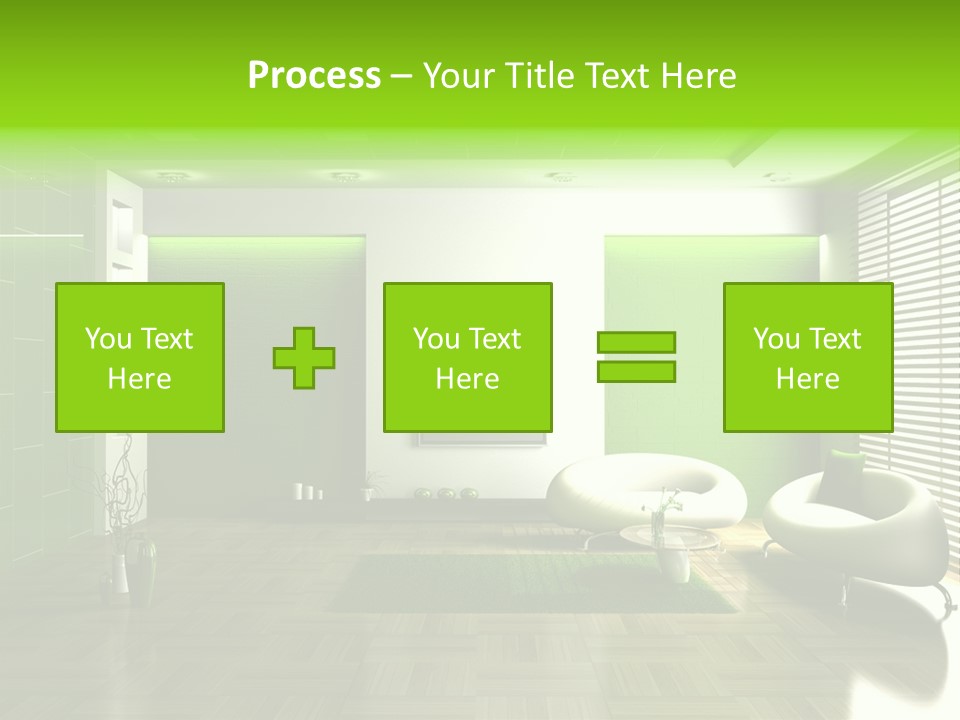 Interior For Living Room PowerPoint Template