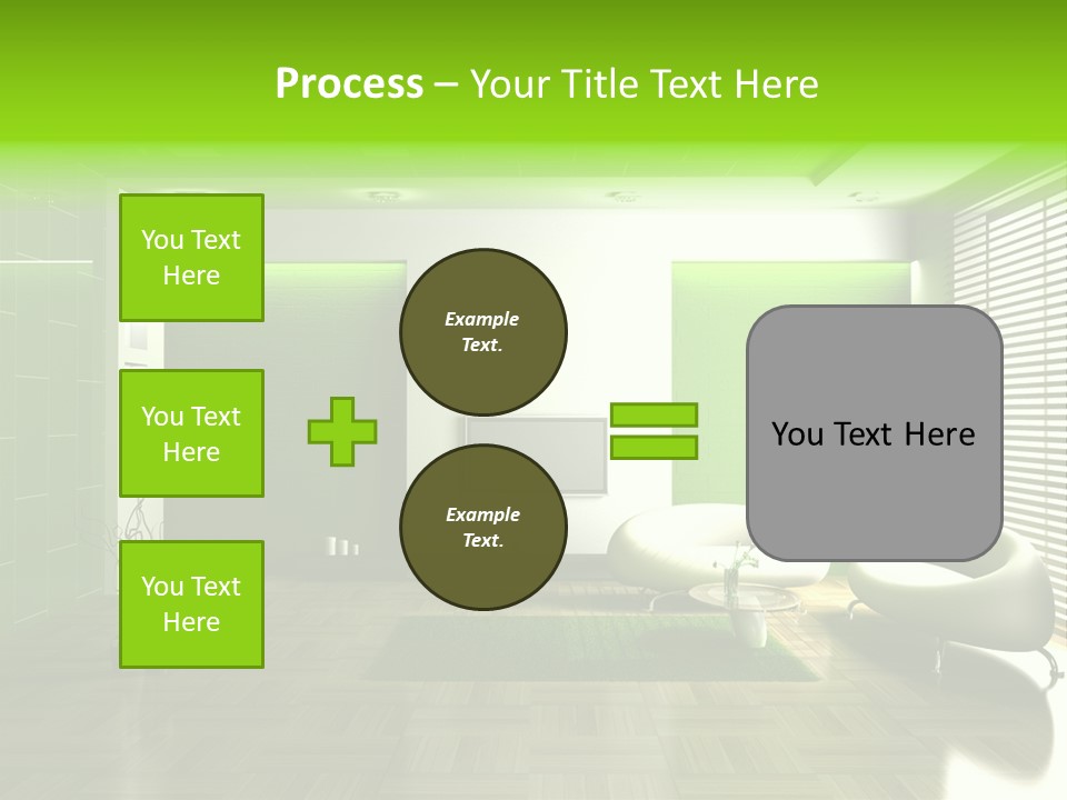Interior For Living Room PowerPoint Template