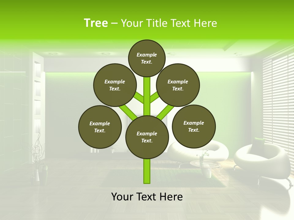 Interior For Living Room PowerPoint Template