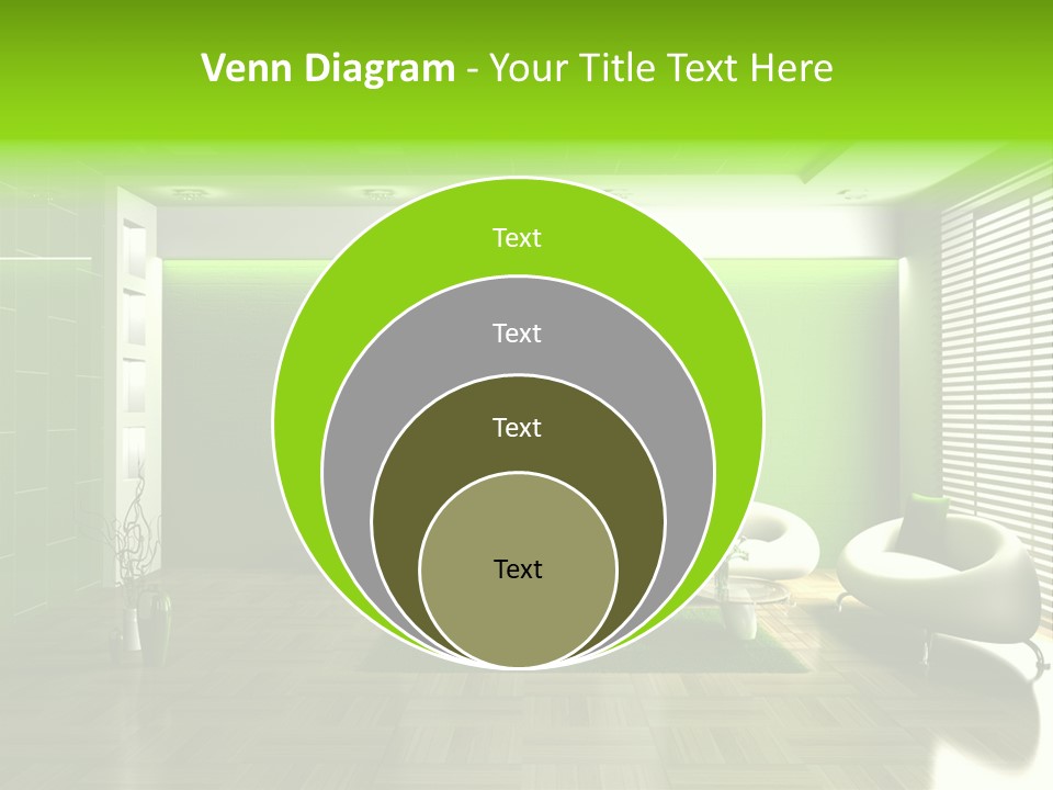 Interior For Living Room PowerPoint Template