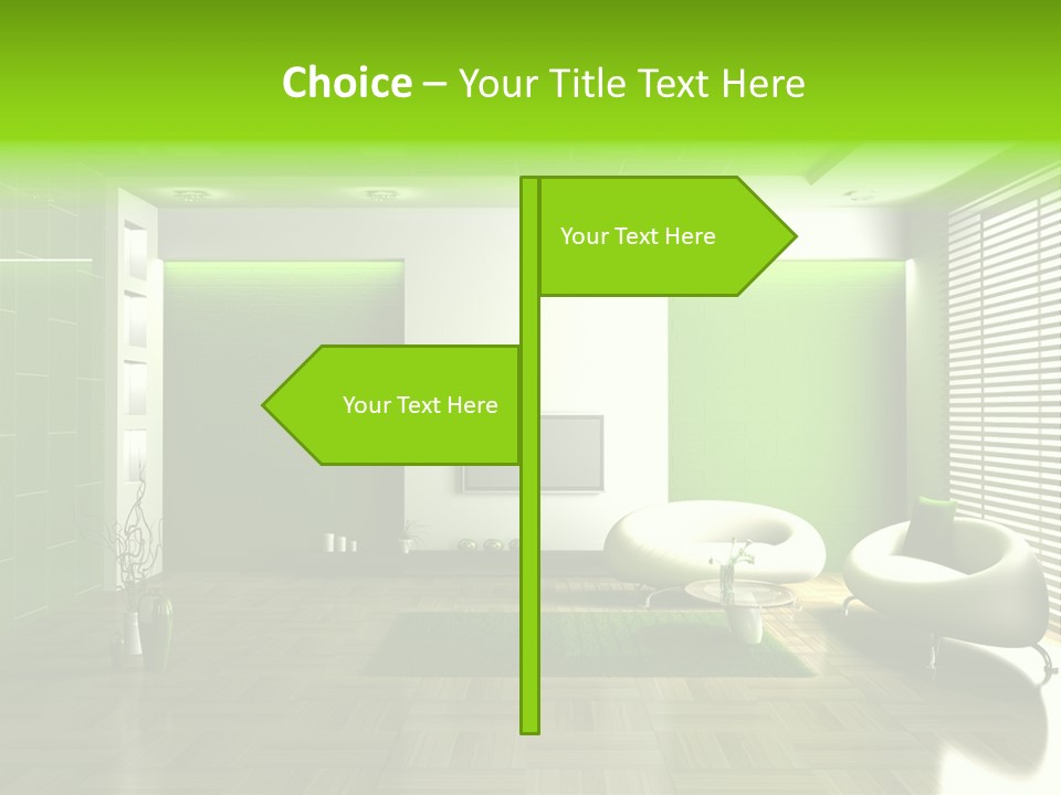 Interior For Living Room PowerPoint Template