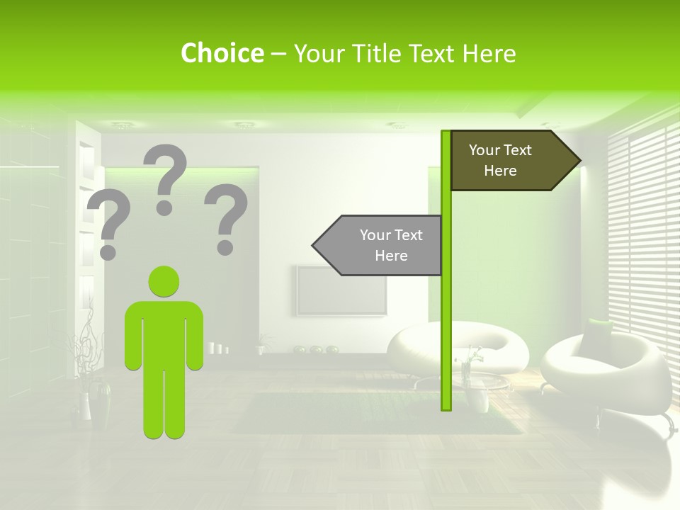 Interior For Living Room PowerPoint Template