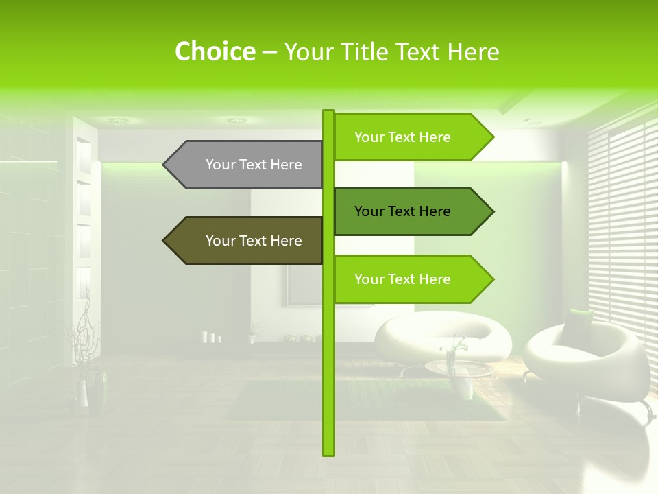 Interior For Living Room PowerPoint Template