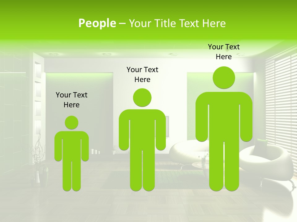 Interior For Living Room PowerPoint Template