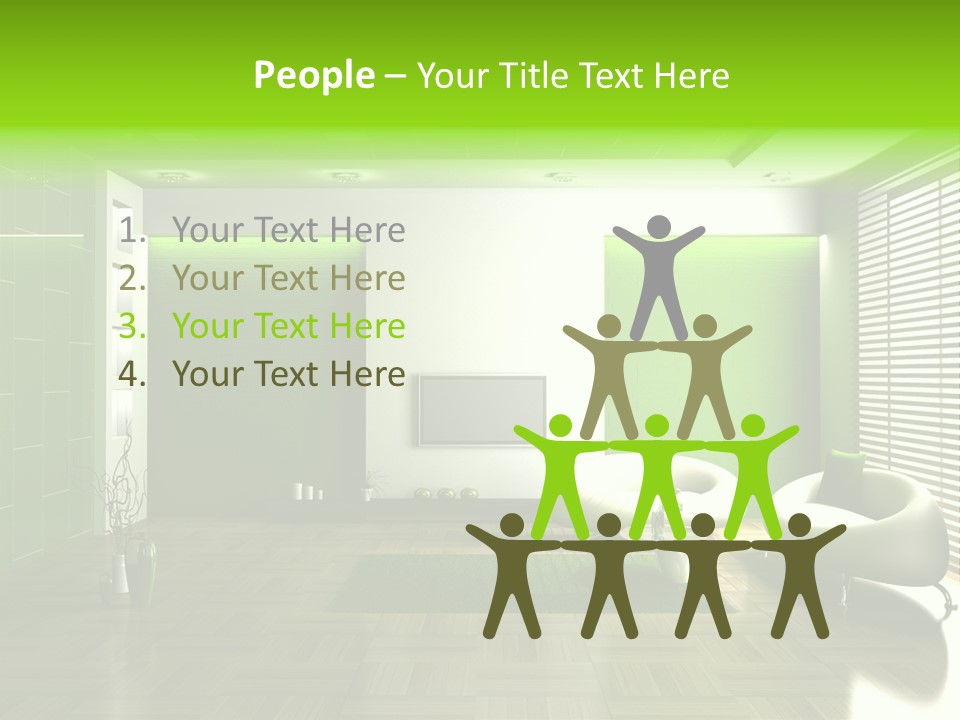 Interior For Living Room PowerPoint Template