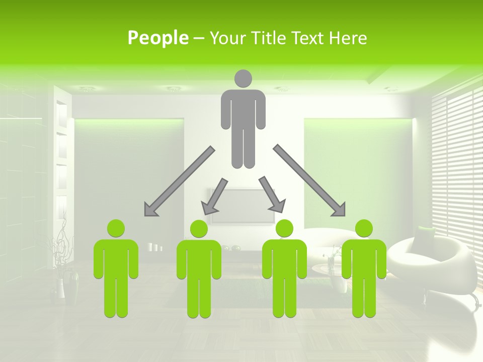 Interior For Living Room PowerPoint Template