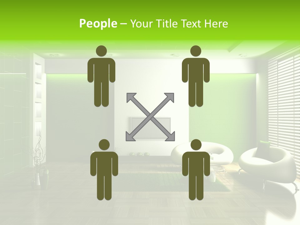 Interior For Living Room PowerPoint Template