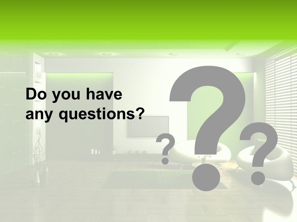 Interior For Living Room PowerPoint Template