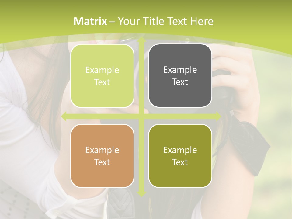 Girl With Camera PowerPoint Template