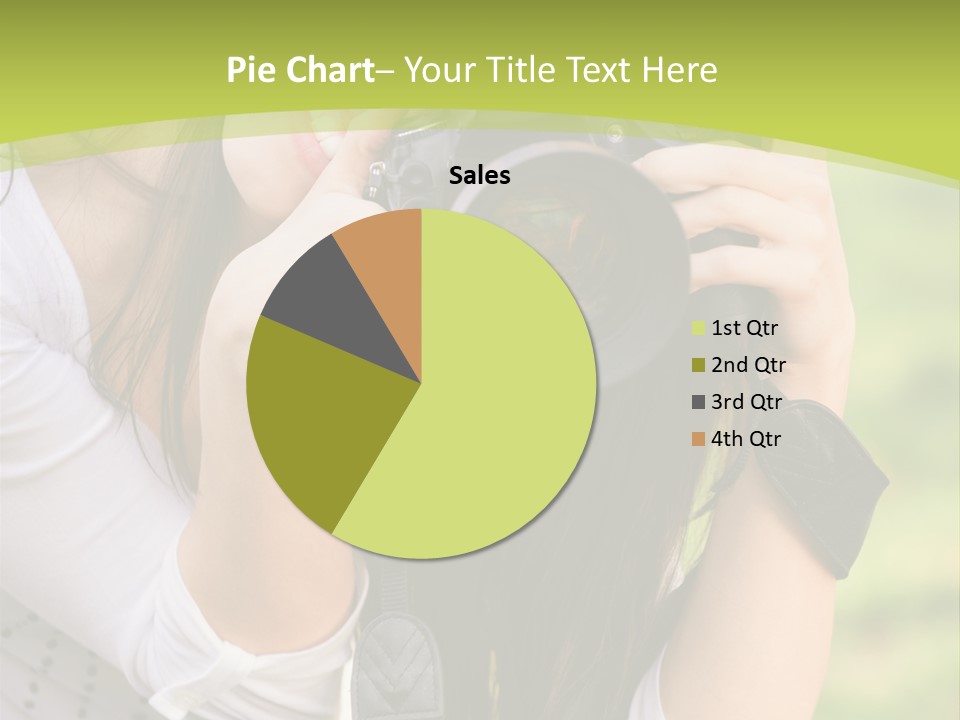 Girl With Camera PowerPoint Template