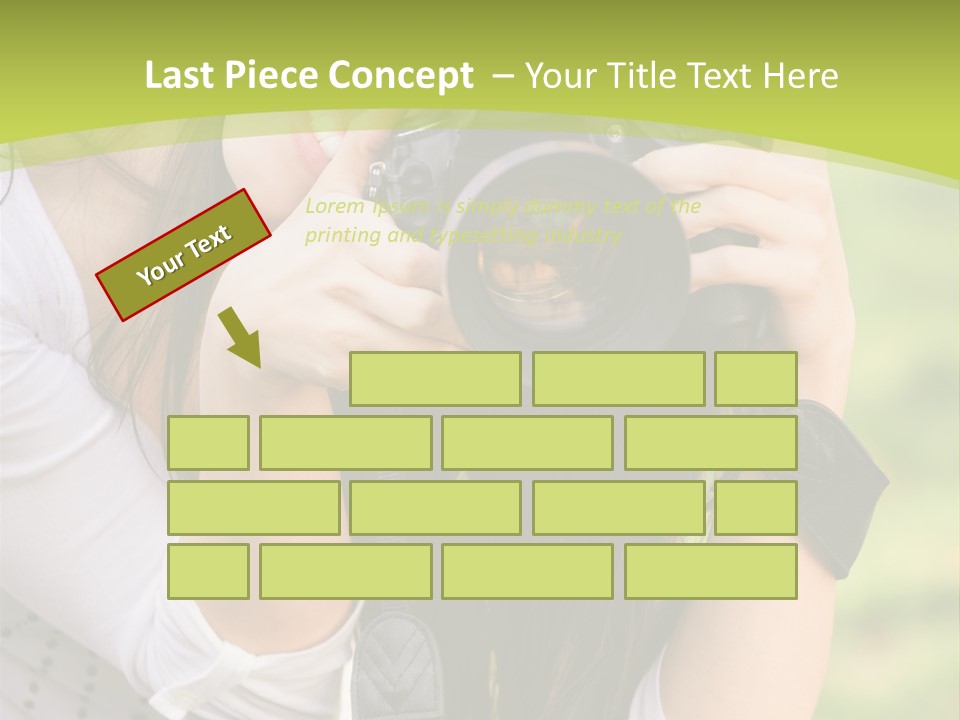 Girl With Camera PowerPoint Template