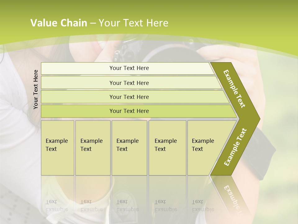 Girl With Camera PowerPoint Template