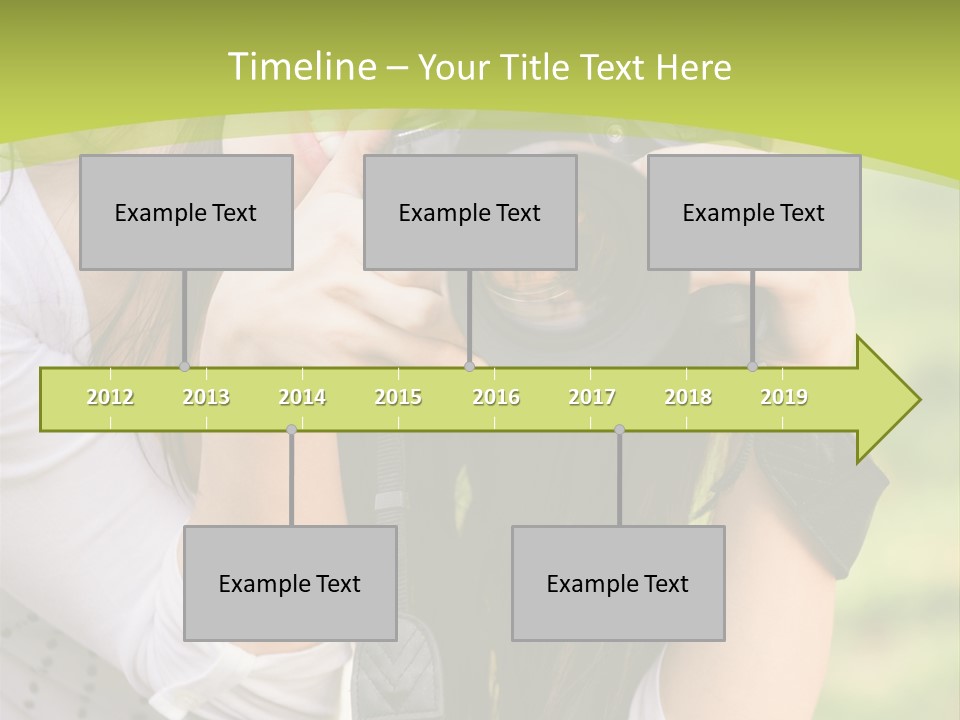 Girl With Camera PowerPoint Template