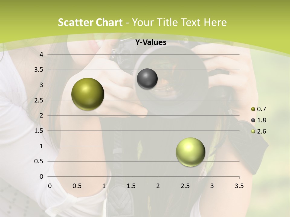 Girl With Camera PowerPoint Template