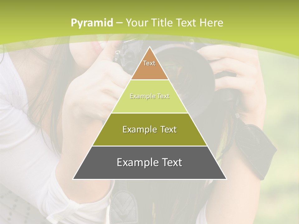 Girl With Camera PowerPoint Template