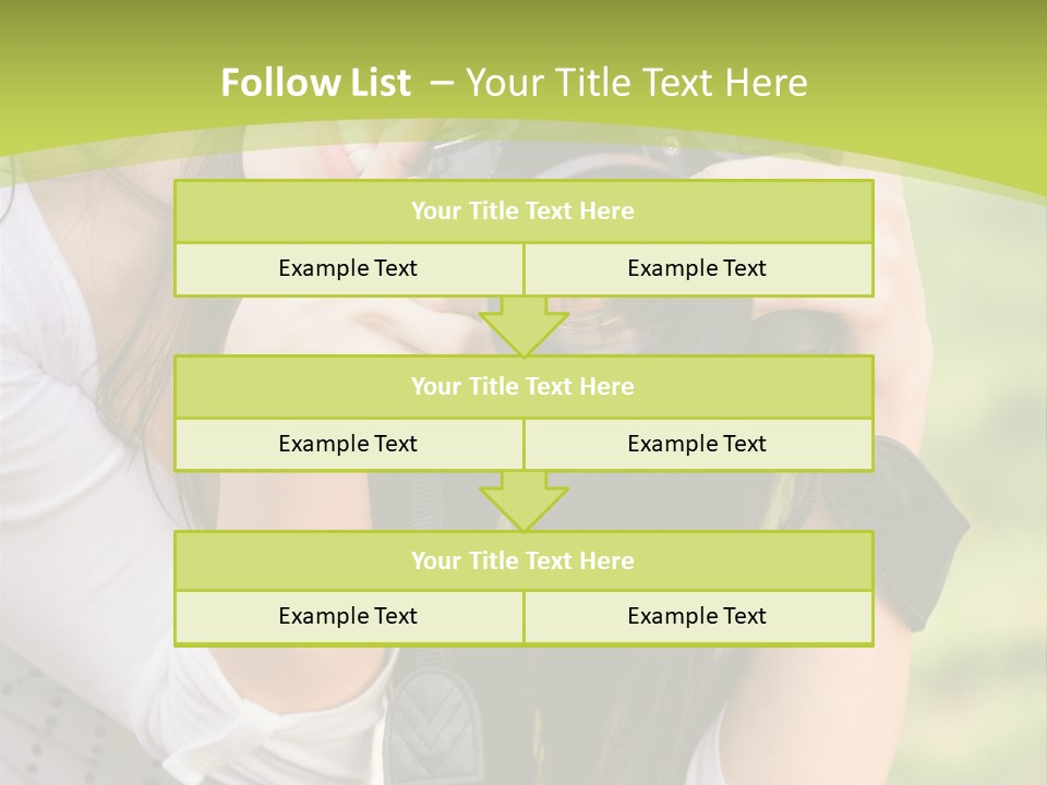 Girl With Camera PowerPoint Template