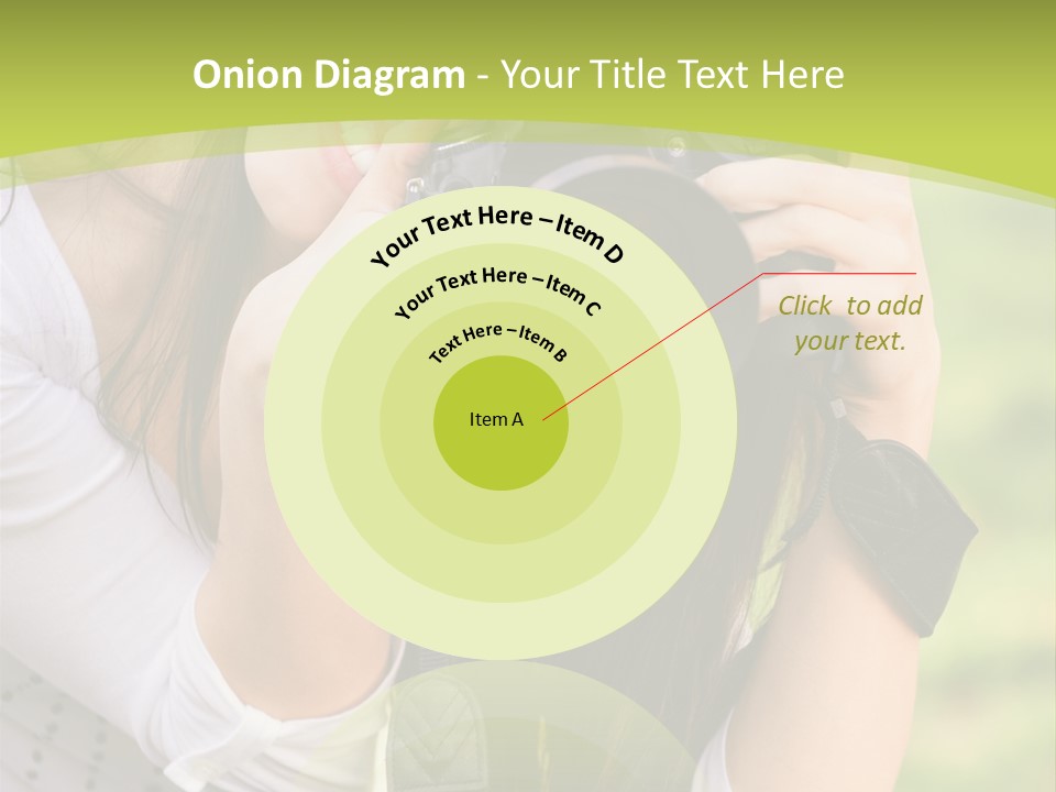 Girl With Camera PowerPoint Template