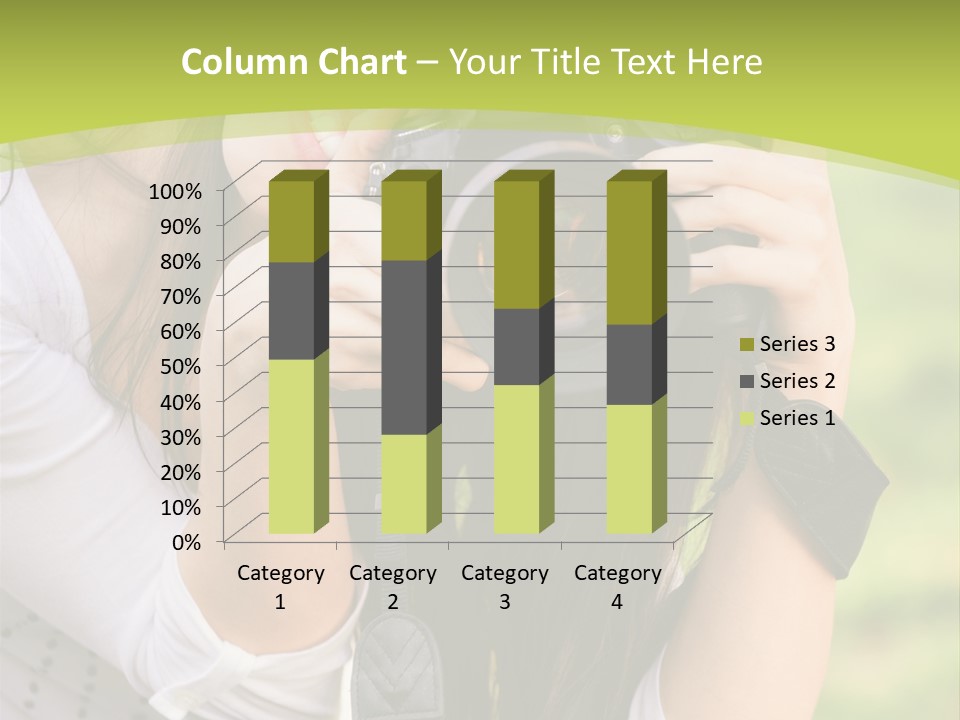 Girl With Camera PowerPoint Template