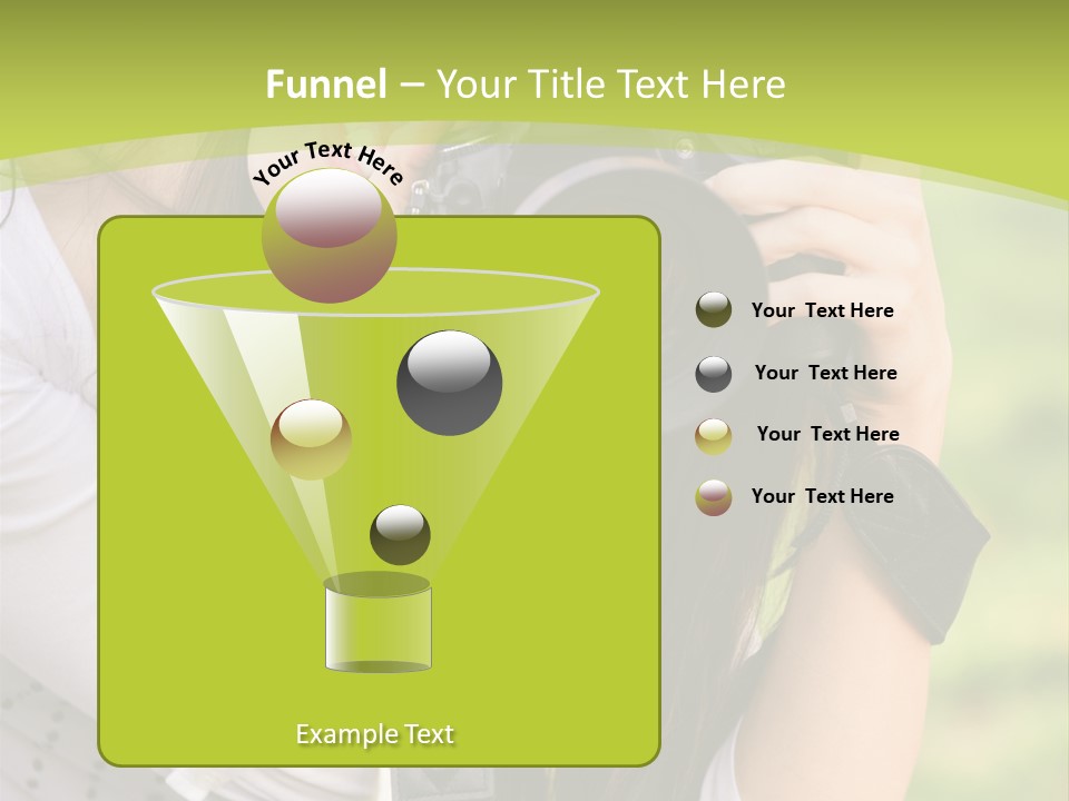 Girl With Camera PowerPoint Template