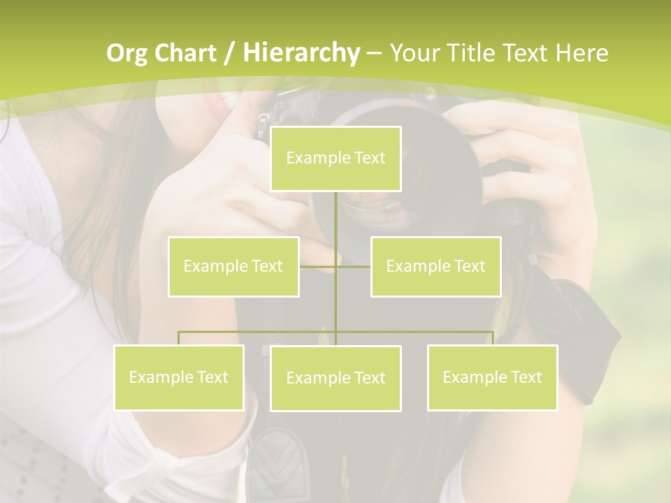 Girl With Camera PowerPoint Template