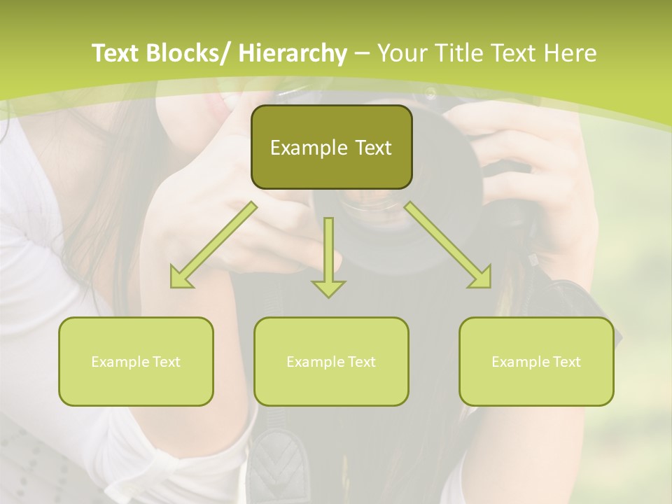 Girl With Camera PowerPoint Template