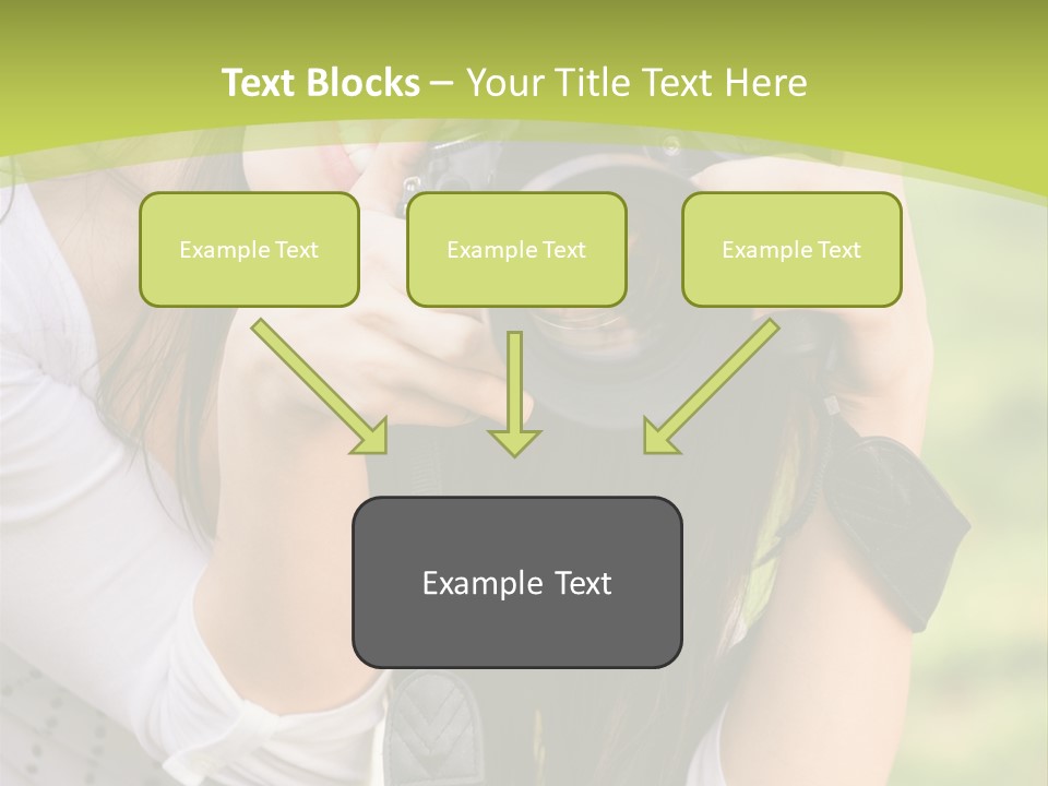 Girl With Camera PowerPoint Template