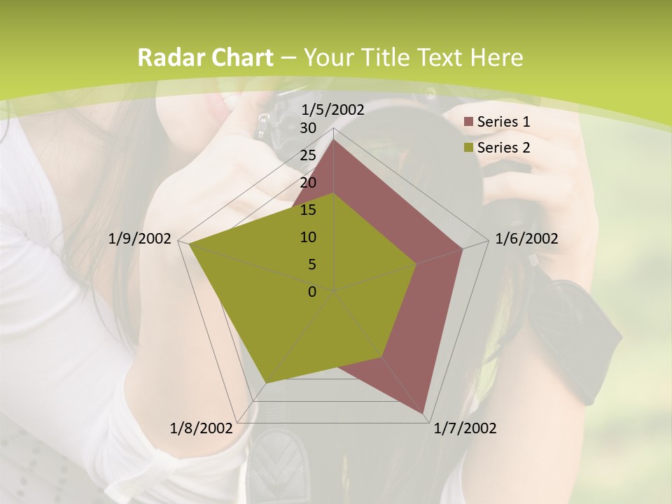 Girl With Camera PowerPoint Template