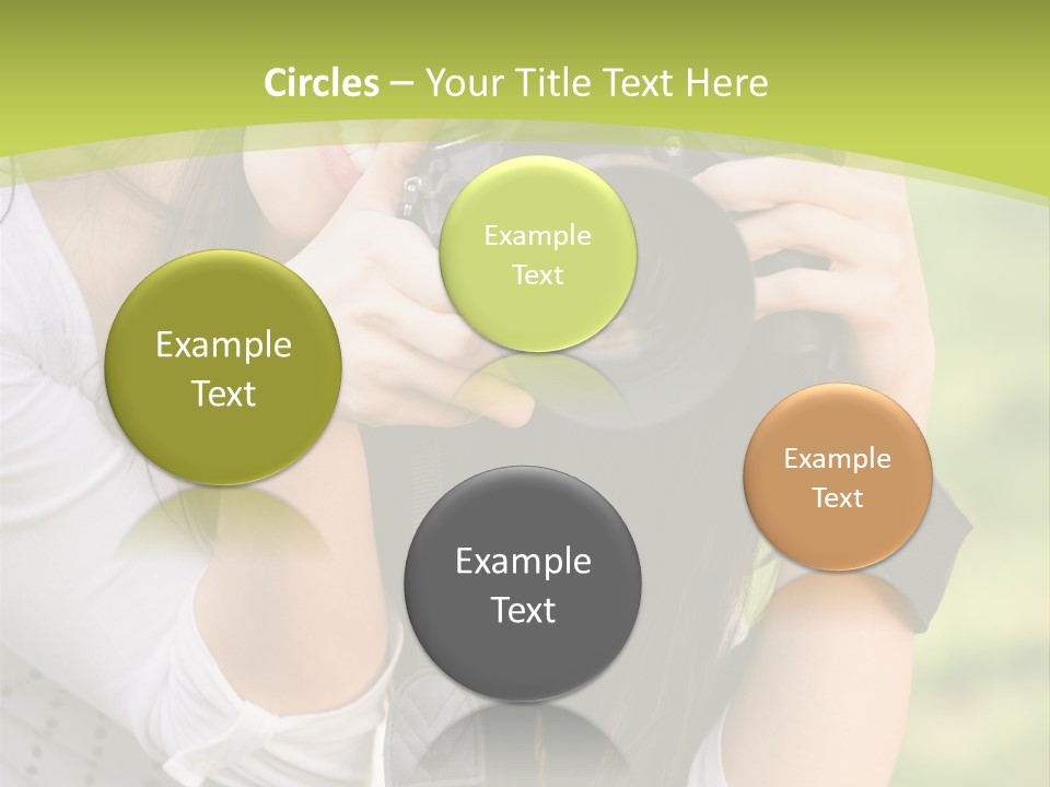 Girl With Camera PowerPoint Template