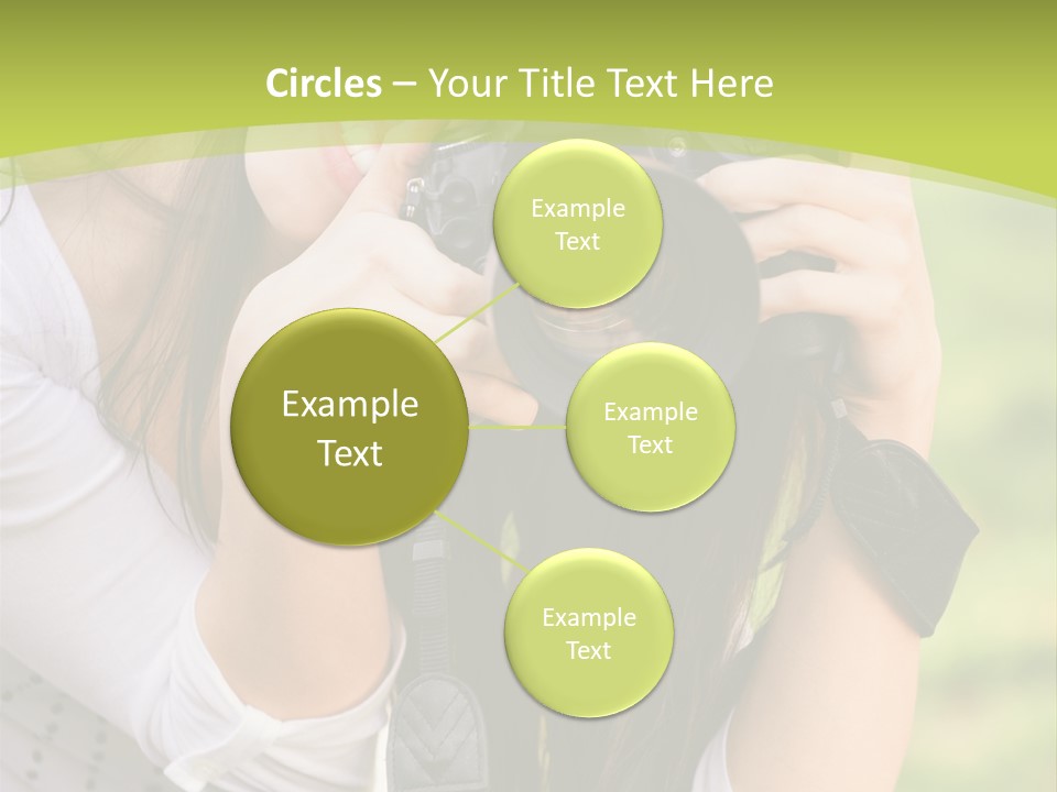 Girl With Camera PowerPoint Template