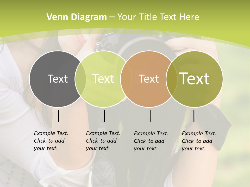 Girl With Camera PowerPoint Template