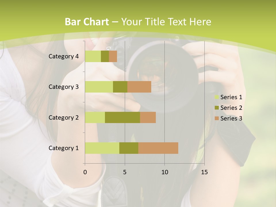 Girl With Camera PowerPoint Template