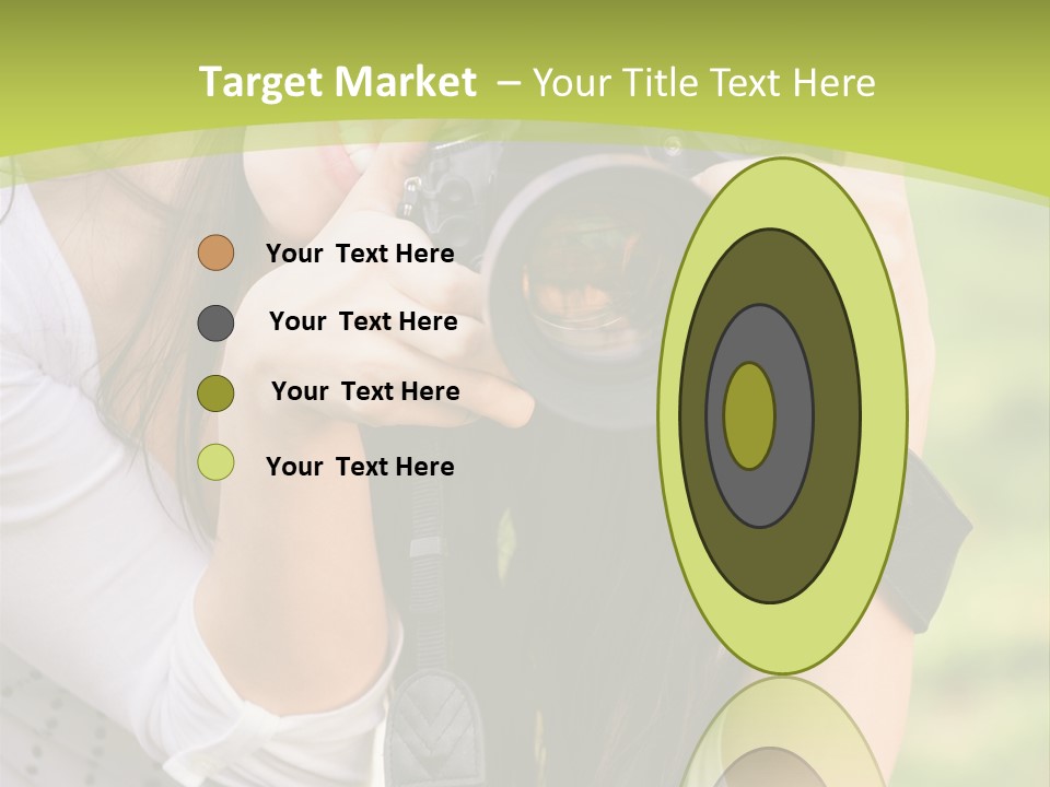 Girl With Camera PowerPoint Template