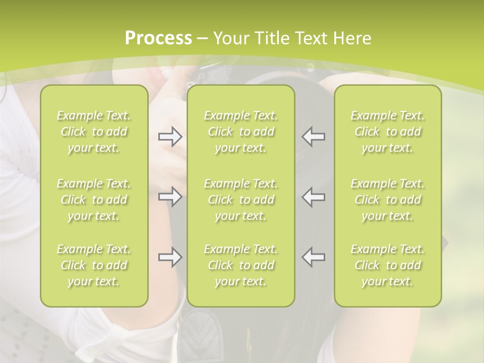 Girl With Camera PowerPoint Template