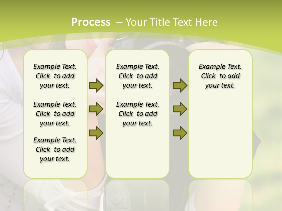 Girl With Camera PowerPoint Template