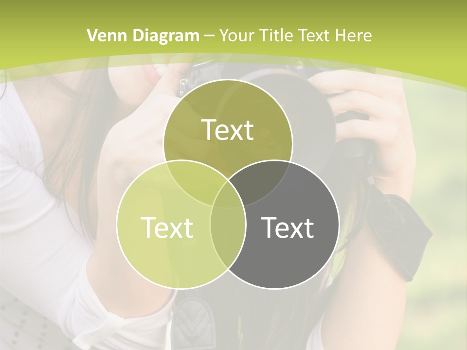 Girl With Camera PowerPoint Template