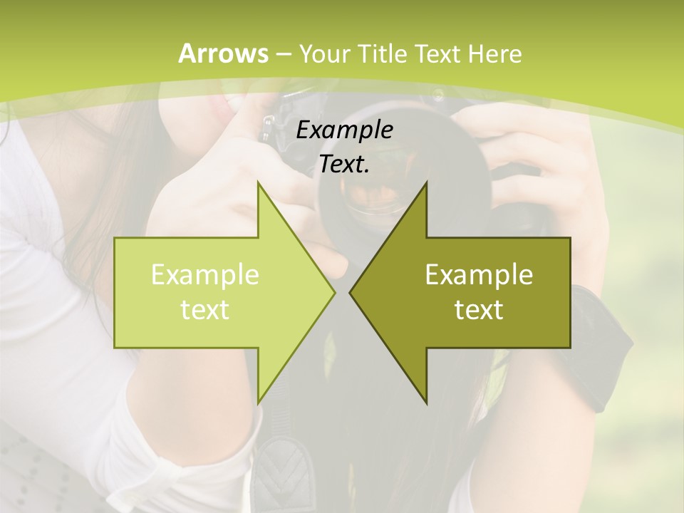 Girl With Camera PowerPoint Template