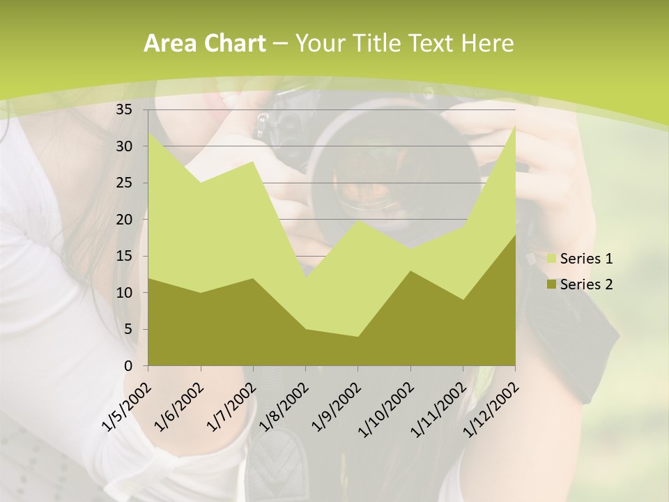 Girl With Camera PowerPoint Template