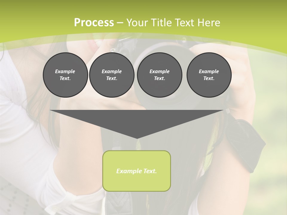 Girl With Camera PowerPoint Template