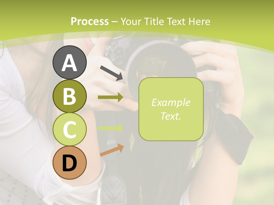 Girl With Camera PowerPoint Template