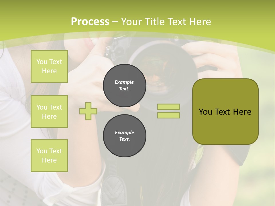 Girl With Camera PowerPoint Template