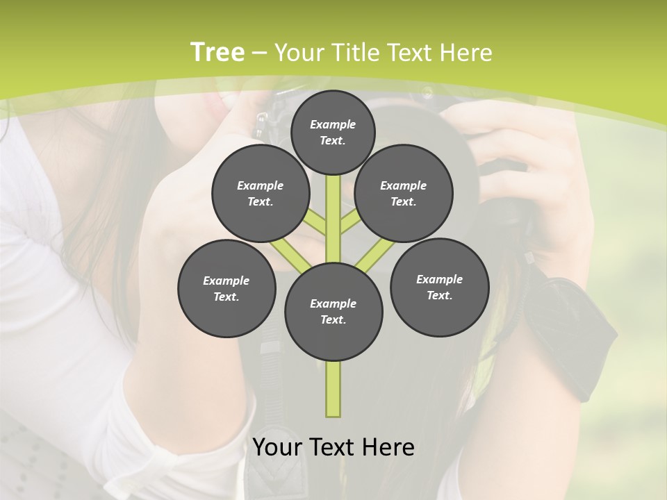 Girl With Camera PowerPoint Template