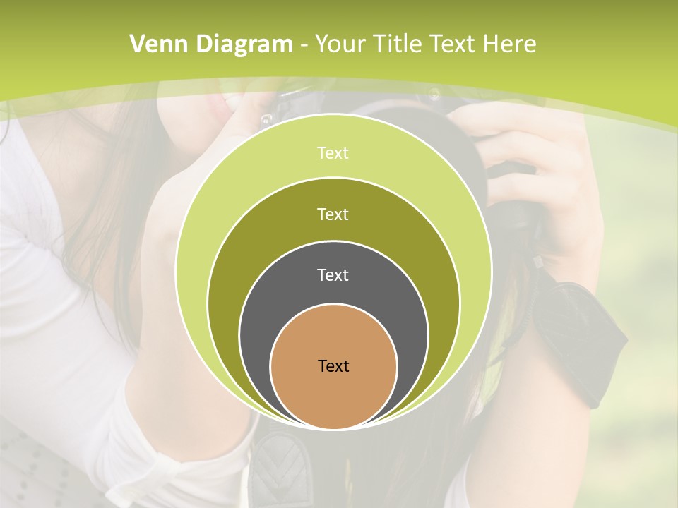 Girl With Camera PowerPoint Template