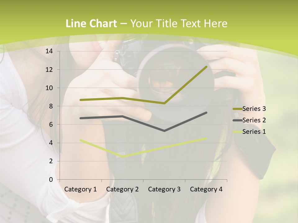 Girl With Camera PowerPoint Template