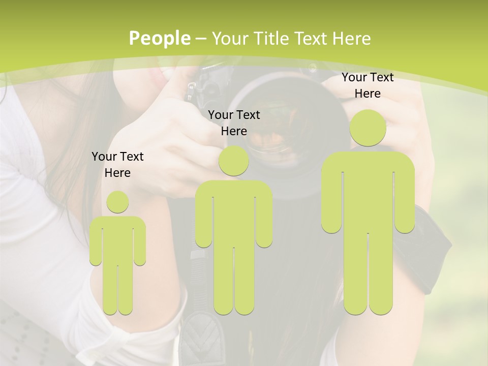 Girl With Camera PowerPoint Template