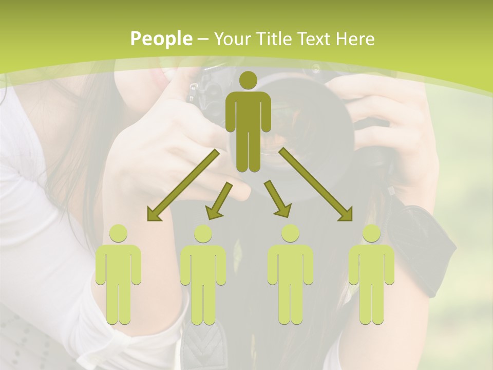 Girl With Camera PowerPoint Template