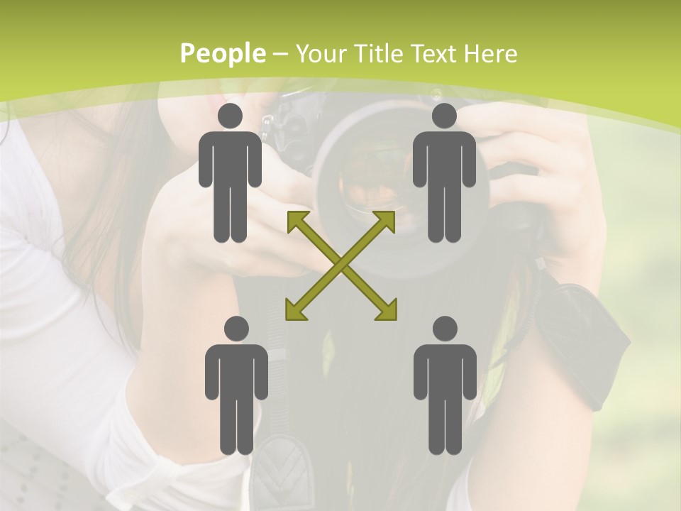 Girl With Camera PowerPoint Template