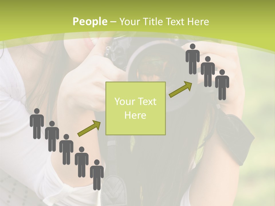 Girl With Camera PowerPoint Template