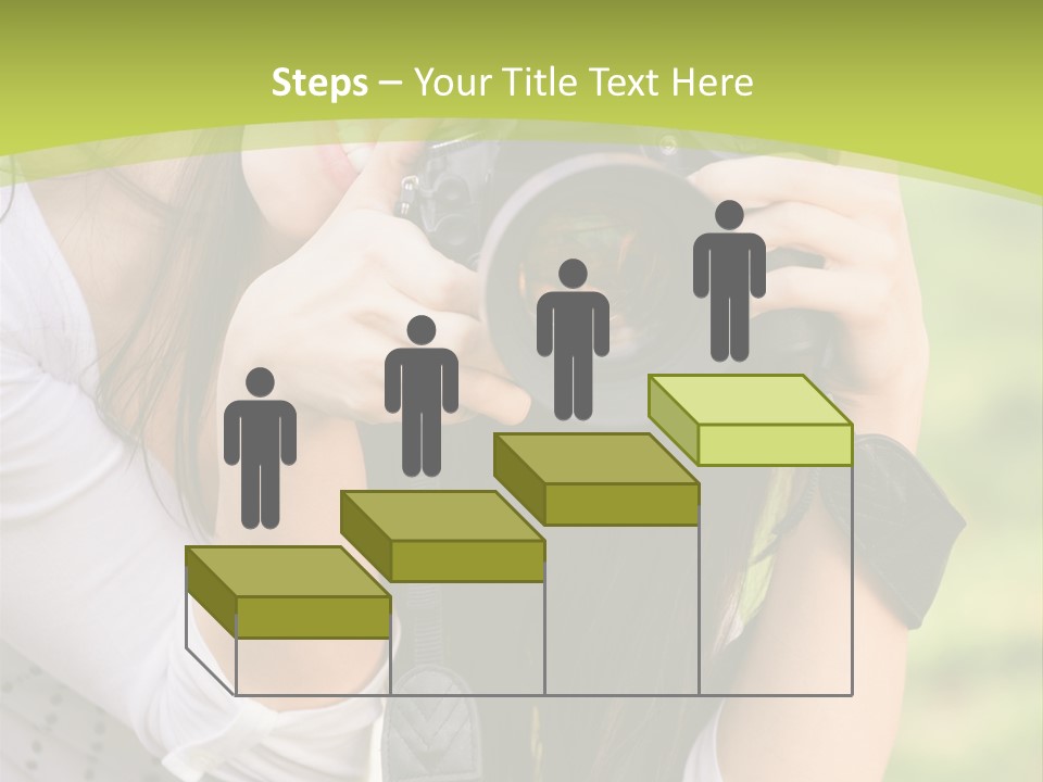 Girl With Camera PowerPoint Template