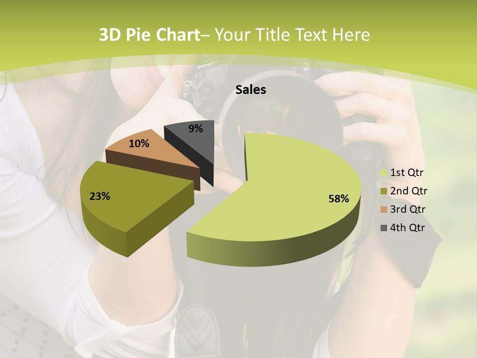 Girl With Camera PowerPoint Template