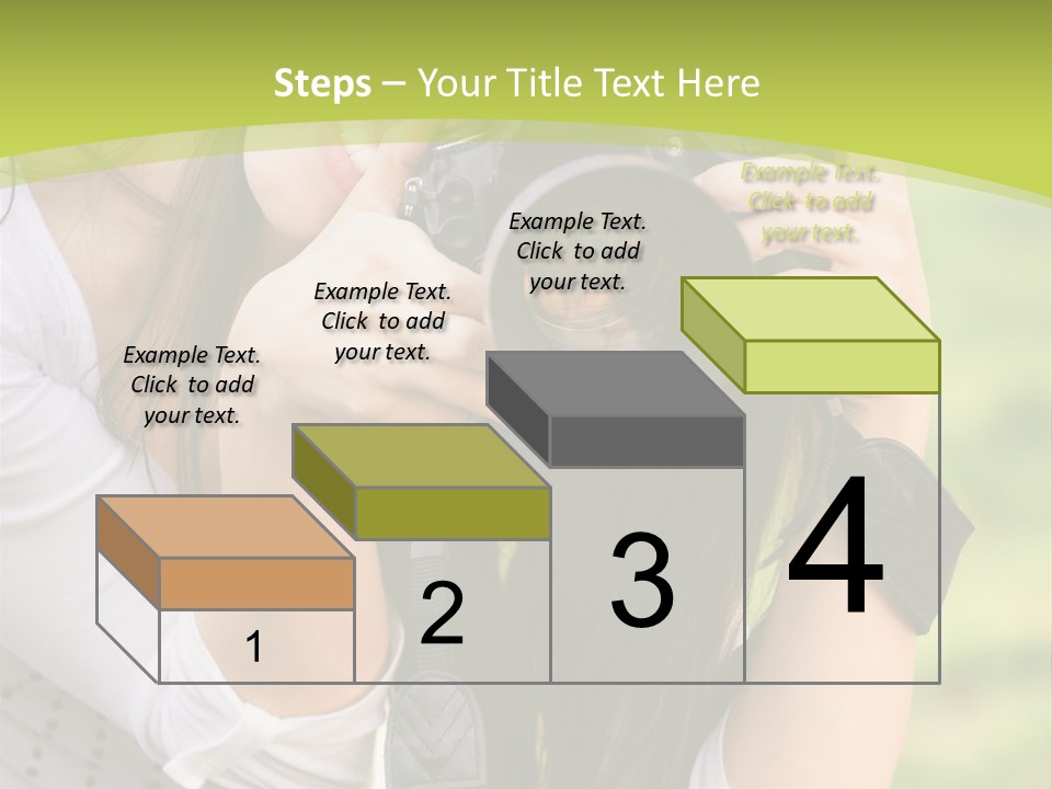 Girl With Camera PowerPoint Template